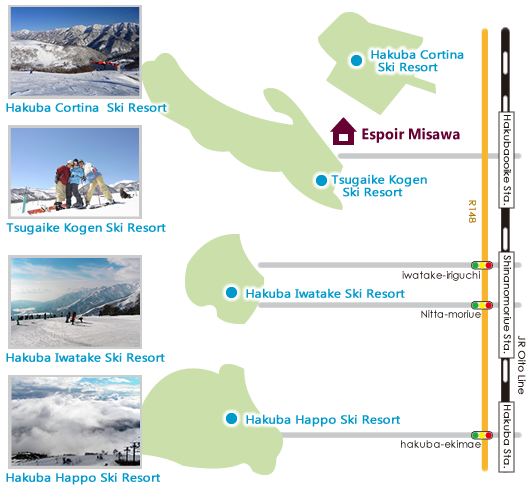 Ski Resort Area Map